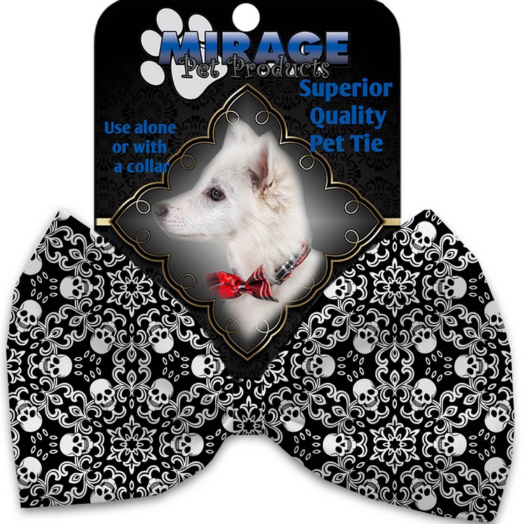 Spinning Skulls Pet Bow Tie